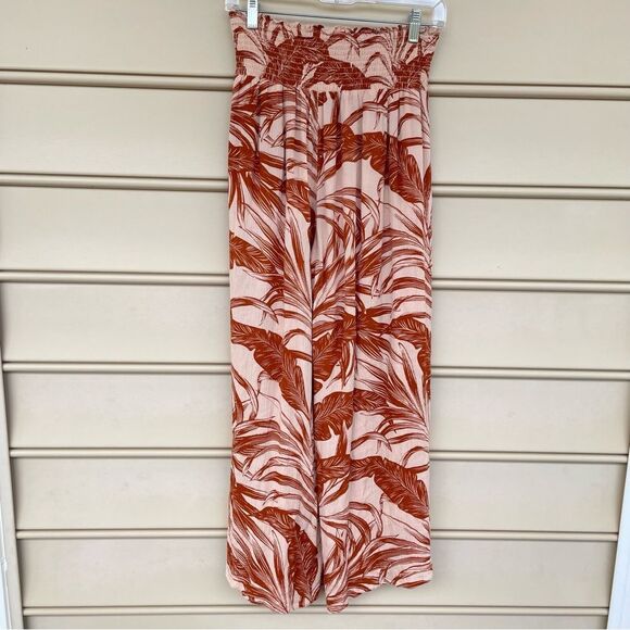 Bila Palazzo Combo Floral Bohemian Flowy Skirt Pant Medium - Picture 5 of 7